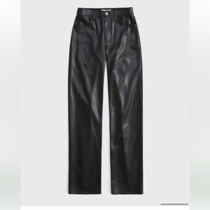 Abercrombie Black Leather Pants
